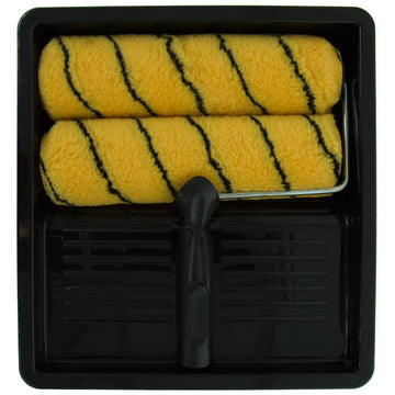 Coral Max Coat Paint Roller Kit with HEADLOCK Frame and Polyester Covers 9 inch 1.5